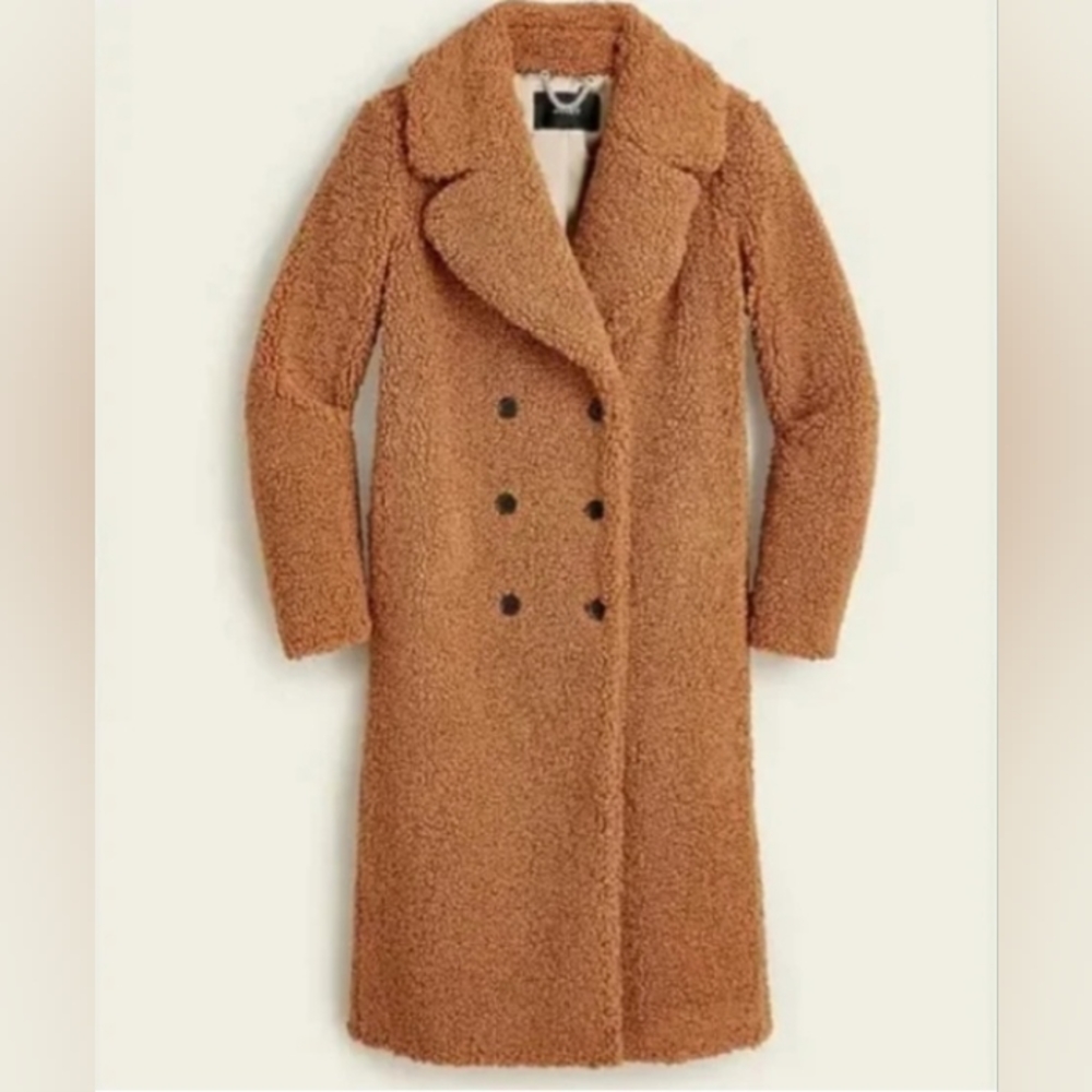 NWOT J. Crew Teddy Sherpa Coat